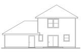 Country House Plan - Patterson 43297 - Rear Exterior