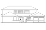 Southwest House Plan - Roswell 43424 - Rear Exterior