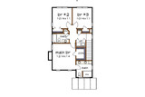 Modern House Plan - 43579 - 2nd Floor Plan