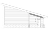 Contemporary House Plan - Eagle Plains 43794 - Right Exterior