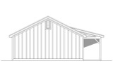 Ranch House Plan - 43970 - Left Exterior