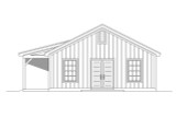 Ranch House Plan - 43970 - Right Exterior