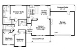 Craftsman House Plan - Stanford 44000 - 1st Floor Plan