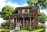 Lodge Style House Plan - Sun River 44042 - Front Exterior