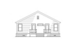 Bungalow House Plan - 44111 - Rear Exterior