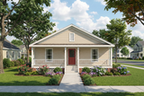 Bungalow House Plan - 44111 - Front Exterior