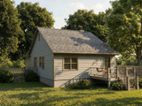 Cottage House Plan - 44142 - Rear Exterior
