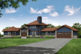 Lodge Style House Plan - Ashcroft 44348 - Front Exterior