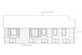 Secondary Image - Traditional House Plan - 44430 - Rear Exterior