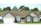 Ranch House Plan - 44657 - Front Exterior