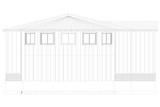 Farmhouse House Plan - 44665 - Left Exterior