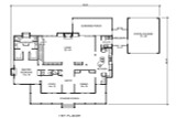 Country House Plan - Kerville 44710 - 1st Floor Plan