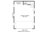Traditional House Plan - 44760 - 1st Floor Plan
