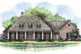 Southern House Plan - Plantation 44913 - Front Exterior