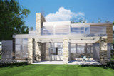 Modern House Plan - Mesa 45002 - Rear Exterior