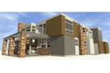 Modern House Plan - Mesa 45002 - Left Exterior