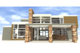 Modern House Plan - Mesa 45002 - Rear Exterior