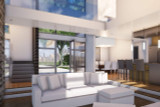 Modern House Plan - Mesa 45002 - Living Room