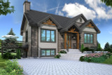 Lodge Style House Plan - The Cap 2 45406 - Front Exterior