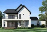 Modern House Plan - Dumont 45620 - Rear Exterior