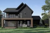 Modern House Plan - Dumont 45620 - Rear Exterior