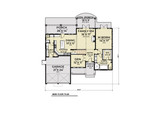 Craftsman House Plan - 45622 - 1st Floor Plan