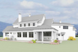 Farmhouse House Plan - 45638 - Rear Exterior