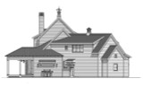 Farmhouse House Plan - 45638 - Left Exterior
