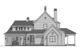 Farmhouse House Plan - 45638 - Right Exterior