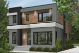 Modern House Plan - Essex 3 45789 - Front Exterior