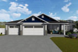 Craftsman House Plan - Cougar 45913 - Front Exterior