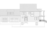 Craftsman House Plan - Calders Cottage 45977 - Left Exterior