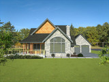 European House Plan - 46086 - Left Exterior