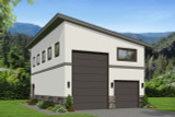 Contemporary House Plan - 46305 - Front Exterior