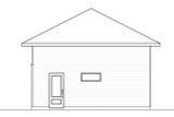 Secondary Image - Contemporary House Plan - Cobble Lane 3 46458 - Rear Exterior
