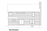Traditional House Plan - 46471 - Rear Exterior