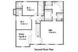 Secondary Image - Traditional House Plan - 46471 - 2nd Floor Plan