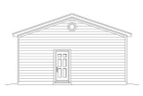 Secondary Image - Traditional House Plan - 46485 - Rear Exterior