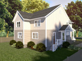 Farmhouse House Plan - 46507 - Rear Exterior