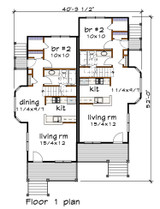 Farmhouse House Plan - 46507 - 1st Floor Plan