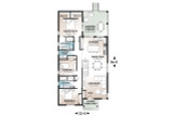 Craftsman House Plan - Salem 46582 - 1st Floor Plan