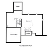 European House Plan - Willowby 46630 - Basement Floor Plan