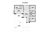 Secondary Image - Modern House Plan - Thorn Hill 46802 - 2nd Floor Plan