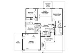 Ranch House Plan - Townsend 47032 - 1st Floor Plan