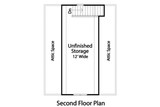 Secondary Image - Cape Cod House Plan - 47139 - 2nd Floor Plan