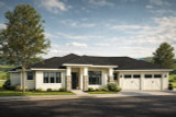 Prairie House Plan - Laurelhurst 47347 - Front Exterior