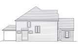 Traditional House Plan - Bucyrus 47359 - Left Exterior