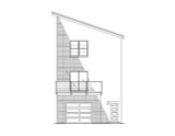Contemporary House Plan - 47556 - Rear Exterior