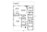 Ranch House Plan - Aster 47617 - 1st Floor Plan