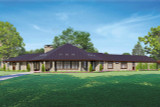 Craftsman House Plan - Duvall 47695 - Rear Exterior